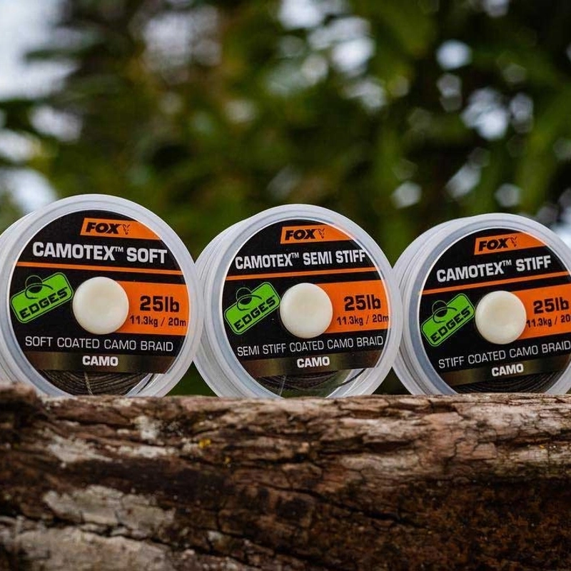 Fox Edges Camotex Semi Stiff Coated Camo Braid